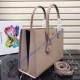 Prada Saffiano Leather Tote Large Nude Pink