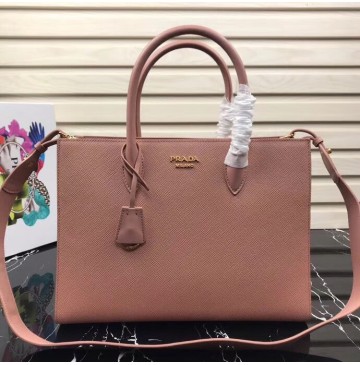 Prada Saffiano Leather Tote Large Pink