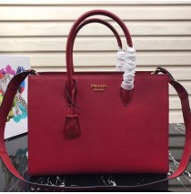 Prada Saffiano Leather Tote Large Red