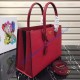 Prada Saffiano Leather Tote Large Red