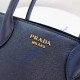 Prada Saffiano Leather Tote Large Sapphire Blue