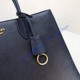 Prada Saffiano Leather Tote Large Sapphire Blue