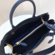 Prada Saffiano Leather Tote Large Sapphire Blue