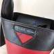 Prada Ouverture nylon bucket bag Red Black