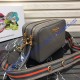 Prada Calf leather shoulder bag Gray