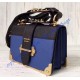Prada Cahier Bag Blue and Black