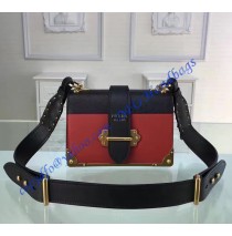 Prada Cahier Bag Red and Black