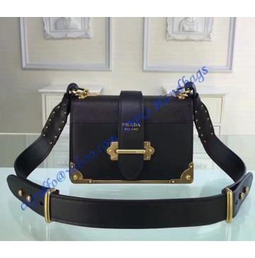 Prada Cahier Bag Black