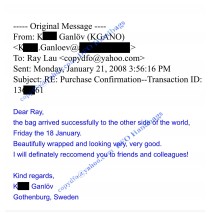 Feedback from K. Ganlov on January 2008