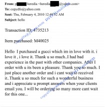 Testimonial from P. Heredia on February 2010