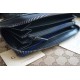 Gucci Black Guccissima Leather Zip Around Wallet