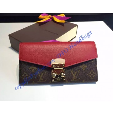 Louis Vuitton Pallas Wallet Red