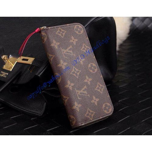 Louis Vuitton Monogram Canvas Clemence Wallet Fuchsia M60742