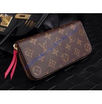 Monogram Canvas Clemence Wallet Fuchsia M60742