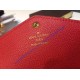 Louis Vuitton Sarah Wallet in Red Monogram Empreinte Leather