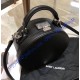 Saint Laurent Small MICA hatbox in black leather