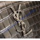 Saint Laurent Lou Camera Bag in Matte black Crocodile-Embossed Leather