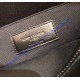 Saint Laurent Lou Camera Bag in Matte black Crocodile-Embossed Leather