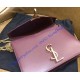 Saint Laurent Cassandra Chain Envelope Flap Bag in Wine Red Leather