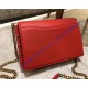 Saint Laurent Zoe Bag in Red Leather