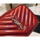 Saint Laurent Chevron Lou Belt Bag Red