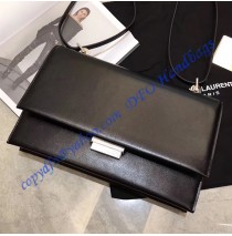 Saint Laurent Small Babylone Satchel in Black leather