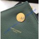 Saint Laurent Classic Medium College Monogram Bag in Green Malelasse Leather with Gold-toned Hardware