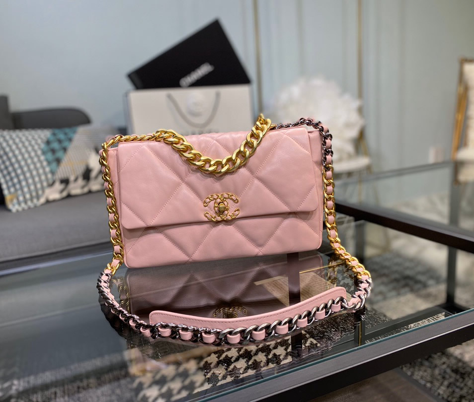 Chanel 19 Large Flap Bag C1161-pink – LuxTime DFO Handbags