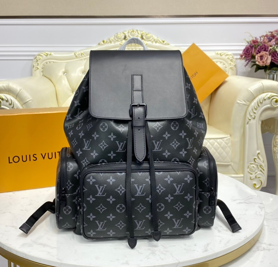 Louis Vuitton Monogram Eclipse Trio Backpack M45670black LuxTime DFO