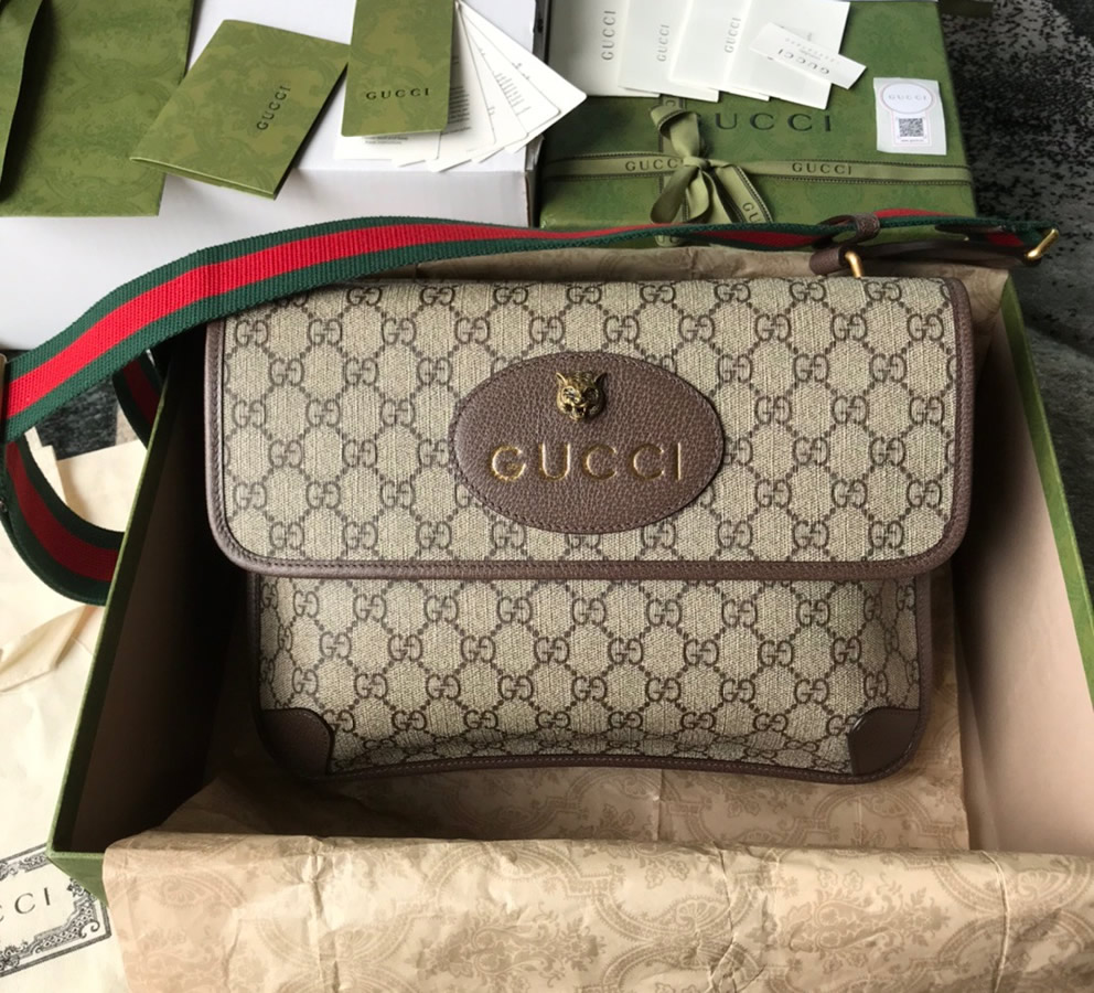 Gucci Neo Vintage Messenger Bag GU495654-brown – LuxTime DFO Handbags