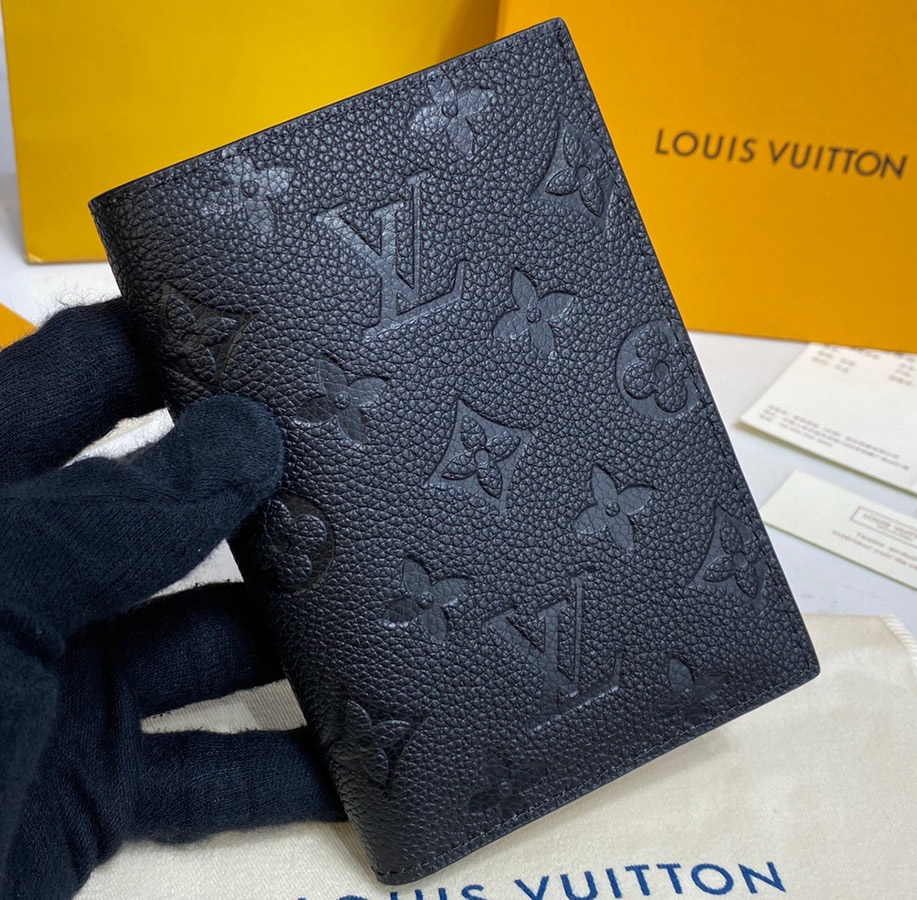 Louis Vuitton Monogram Empreinte Leather Passport Cover M63914 ...