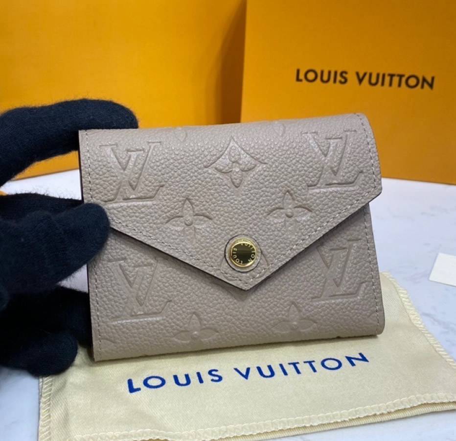Louis Vuitton Monogram Empreinte Leather Victorine Wallet M64060-tan ...