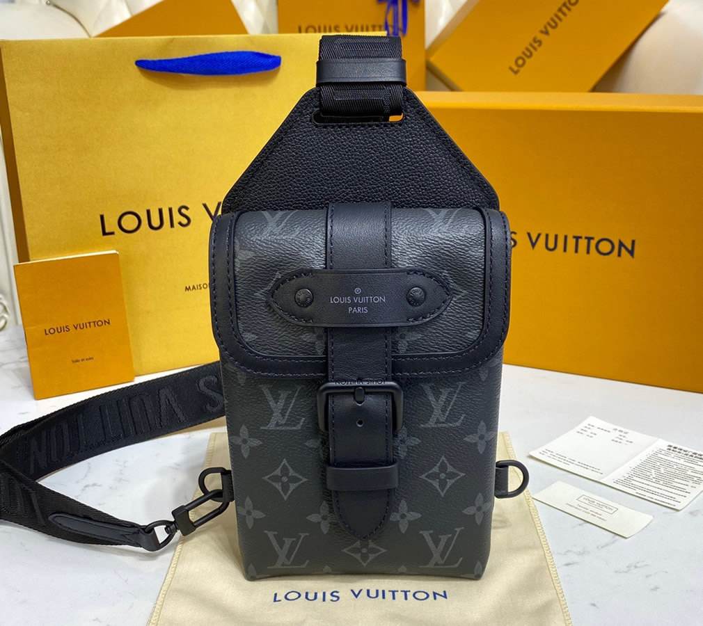 Louis Vuitton Monogram Eclipse Saumur Slingbag M45912 – LuxTime DFO ...