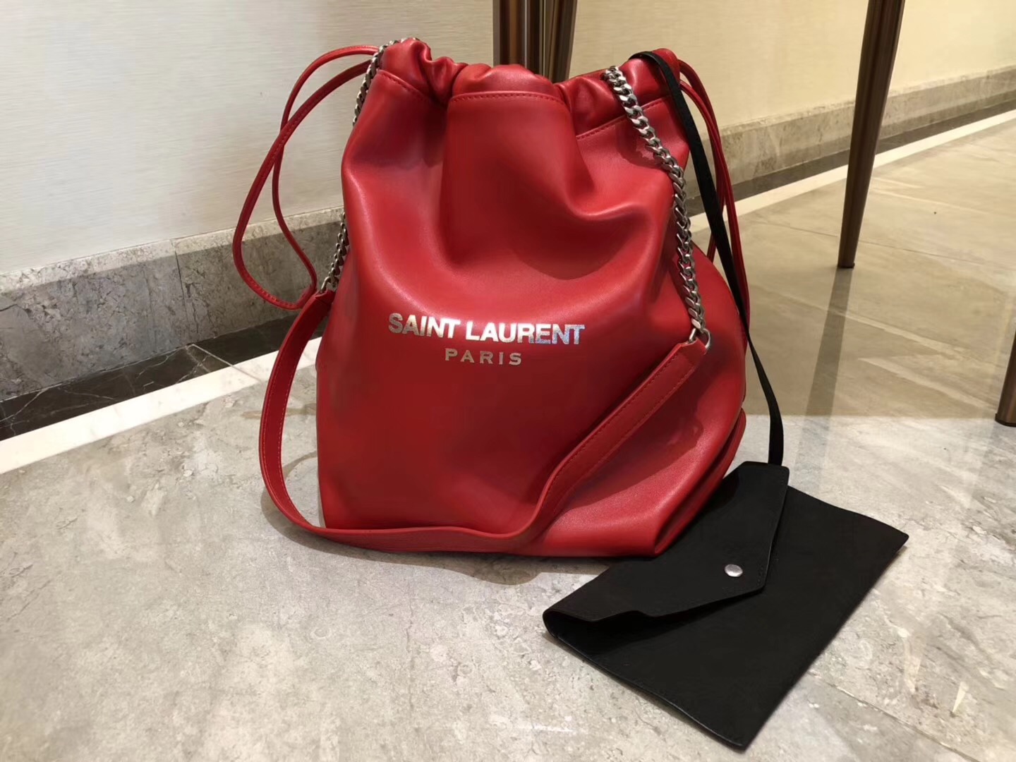 saint laurent red bag